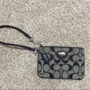 Black Coach Wristlet
